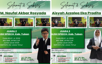 Langkah Menuju Jawa Timur, Dua Siswa MTsN 2 Tuban Raih Juara English Speech