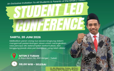 Student Led Conference MTsN 2 Tuban, Pembagian Rapor yang Menghadirkan Suara dan Karya Peserta Didik