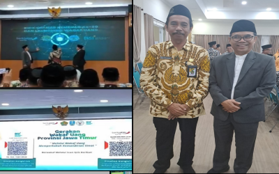 Kepala MTsN 2 Tuban Hadiri Kick Off HAB Kemenag ke-80 dan Launching Gerakan Wakaf Uang Provinsi Jawa Timur