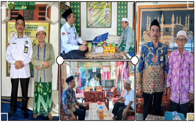 Kepala MTsN 2 Tuban bersilaturahmi ke Komite dan Tokoh Pendahulu Madrasah