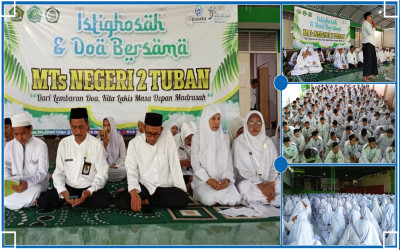 MTsN 2 Tuban Gelar Istighosah dan Doa Bersama, Teguhkan Ihtiar dan Tawakal kepada Allah