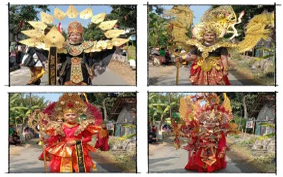 Lestarikan Budaya Bangsa, MTsN 2 Tuban Tampilkan Pesona Budaya Tradisional Bali dalam Karnaval Kecamatan Rengel